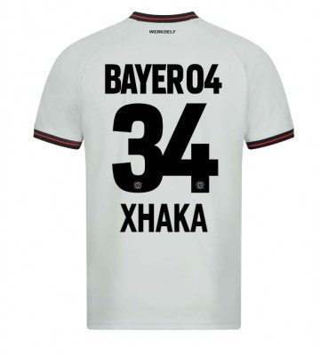 Bayer Leverkusen Granit Xhaka #34 Udebanetrøje 2023-24 Kort ærmer